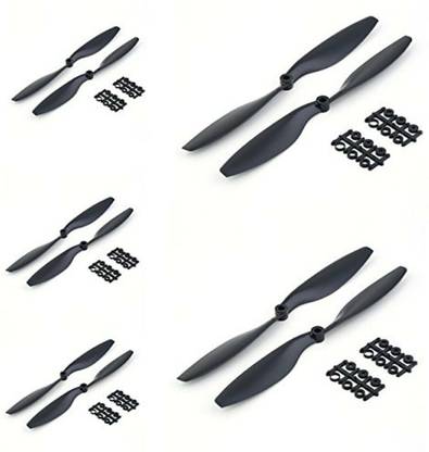 Robotbanao 5 Pairs Nylon 10x4. 5" 1045 1045R CW CCW Propeller Black for F450 500 Electronic Components Electronic Hobby Kit