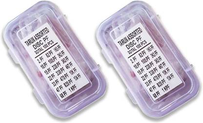 uneeds 20 values 100 piece assorted ceramic disc pf box kit (2 boxes) Electronic Components Electronic Hobby Kit