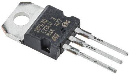 iBAT SOLUTIONS IRF630 N-Channel Power Mosfet Transistor 200V 9A (Pack of 3) IRF 630 TRANSISTOR Electronic Components Electronic Hobby Kit