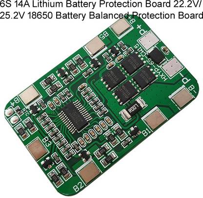 electrolight 6S 14A 25.2V BMS 18650 Li-ion Battery Balanced Protection Board. Multipurpose Controller