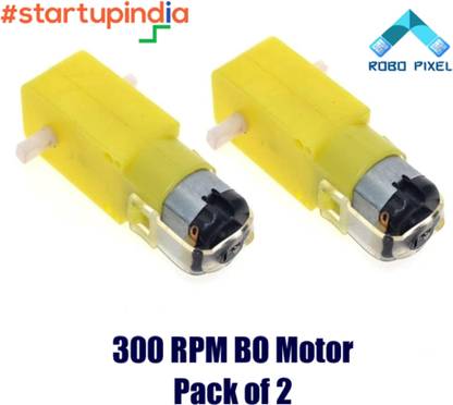 Robo Pixel High Quality 300 RPM BO Motor For Arduino Motor Control Electronic Hobby Kit