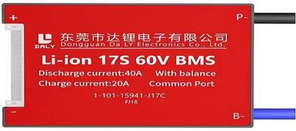 xcluma Daly BMS 17S 60V 40A Lithium ION Battery Protection Board bms Electronic Components Electronic Hobby Kit