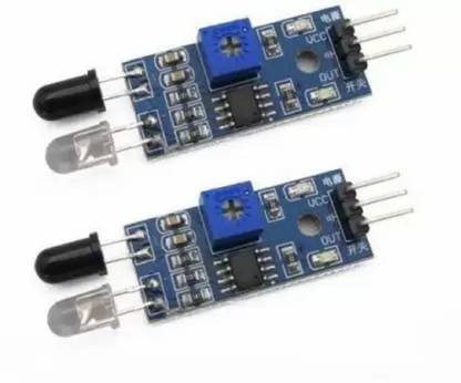 WHO 2 Pcs IR Proximity Sensor for line follower and Obstacle sensing Robots Security Circuit and Motion Detector Electronic Hobby Kit