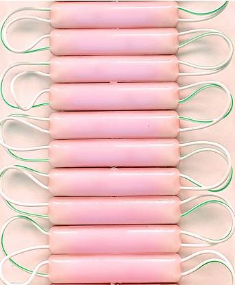 Wizzo 10 Pieces (RED) 12 Volt 2.4 Watt DC TUBE Shape LED Module Light Strip Light Electronic Hobby Kit
