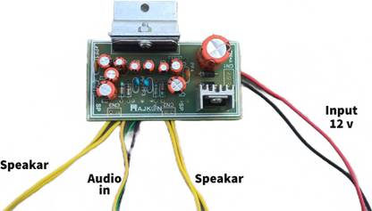 Electronics Crafts 12 volt 6283 ic amplifier board with wire conection Electronic Components Electronic Hobby Kit