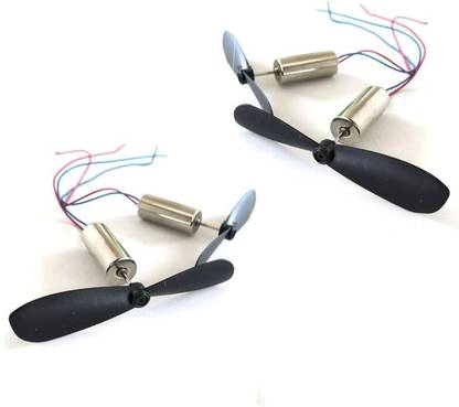 ERHIndia 1 Set Drone Motor Coreless 3.7V DC 40000 RPM 7x16 mm Micro Kit with Propellers Electronic Components Electronic Hobby Kit
