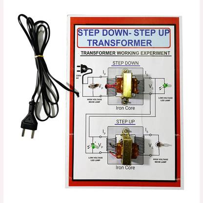 MELODY's Step Down and Step up Transformer Combine Model Physics Science Project. Educational Electronic Hobby Kit