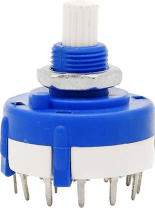 Electronic Spices Full rotation rotary switch 12 position pack of 1pcs Electronic Components Electronic Hobby Kit