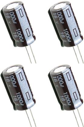Flyrobo (4 Pcs) Pro3D 1000uF 16V Electrolytic Capacitor Electronic Components Electronic Hobby Kit