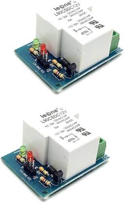 INVENTO 2Pcs 12V 30A 1 Channel Relay Module Low Level Trigger for Home automation Automotive Electronic Hobby Kit
