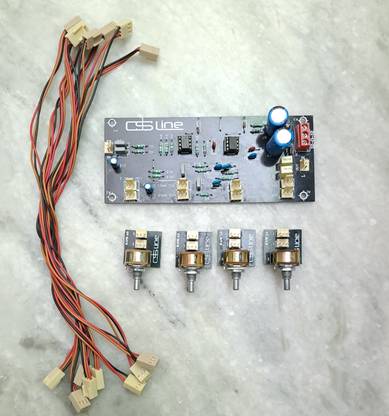 ai wok Dual 5532ic 4 Tone Mid Bass Treble Pre Amplifier Board For High Quality Sound Electronic Components Electronic Hobby Kit