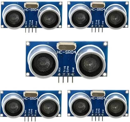 MAG BEE Ultrasonic Sensor Module HC SR04 For Arduino uno ,NodeMCU, Pack of 5 Electronic Components Electronic Hobby Kit