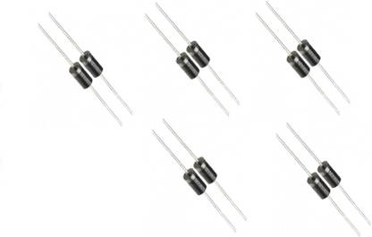 Technical hut 10 Pieces 1N5408 1000V 3A Rectifier Diode Educational Electronic Hobby Kit