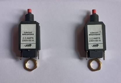 Dhwani Circuit Breaker Over Load Protector with Push to Reset Switch Single Pole AD7 Power Supply Electronic Hobby Kit
