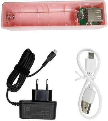MELODY's Smart Charger for 18650 Lithium Battery with Adapter for Fast Charging. Inbuilt 5V DC Output USB Port with Cable. Set of 1 Alternative Energy Electronic Hobby Kit
