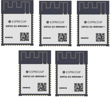 espressif ESP32-WROOM-32E 4M 32Mbit Flash WiFi Bluetooth Module (Pack of 5) Micro Controller Board Electronic Hobby Kit