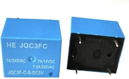 ELECSYNERGY 20 PCS - 5 Volt 7 Ampere SPDT PCB Mount Relay Electronic Components Electronic Hobby Kit