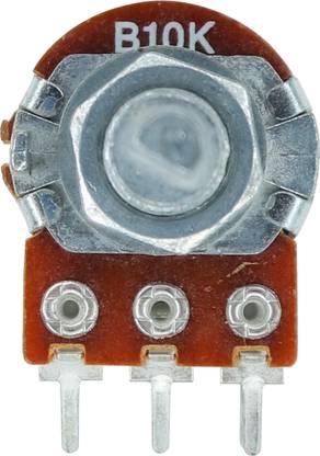 Electronic Spices 10K dual gang rotary potentiometer D shaft 6 pin pack of 2pcs Electronic Components Electronic Hobby Kit