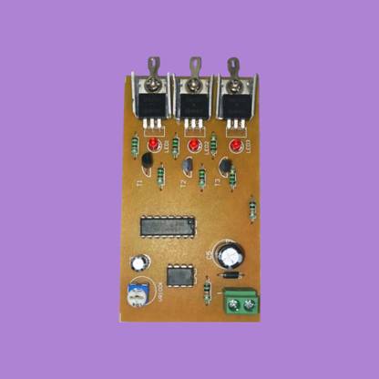 DPB 3Channel LED CHASER CIRCUIT BOARD 12V DC INPUT 12V DC OUTPUT_a19 Micro Controller Board Electronic Hobby Kit