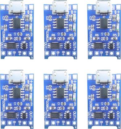 Universal Hub TP4056 MICRO USB CHARGING MODULE FOR DIY PROJECTS 6PCS Automotive Electronic Hobby Kit