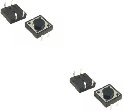 Flyrobo (2 pc) Pro3D 12x12x5mm Tactile 4 Pin Push Button Switch - - Electronic Components Electronic Hobby Kit