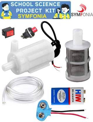 SYMFONIA Waterproof Mini Water Project DC Pump with Water Inlet Micro Pump Filter Electronic Components Electronic Hobby Kit
