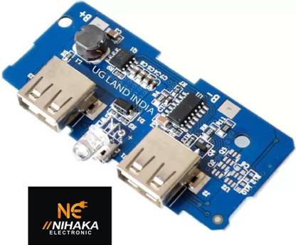 NIHAKA 5V 2A Power Bank Charger Module Charging Circuit Board 2 USB Electronic Components Electronic Hobby Kit