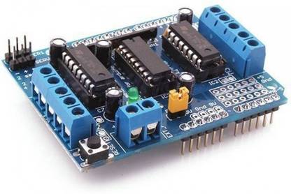 EJ LEDs L293D- BASED MOTOR DRIVER / SERVO SHIELD COMPATIBLE WITH ARDUINO Electronic Components Electronic Hobby Kit
