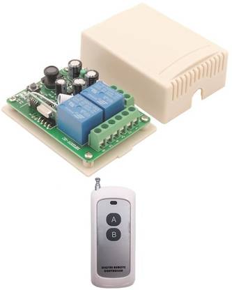 Electronic spicess DC 220V 10A 2CH RF Relay Receiver and Transmitter 433MHz 500Meter Remote Control Electronic Components Electronic Hobby Kit