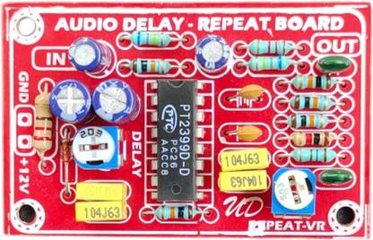 High Tech Audio Delay Echo Repeat Board. Adjustable Audio and Repeat Function Preset.DC12V Electronic Components Electronic Hobby Kit