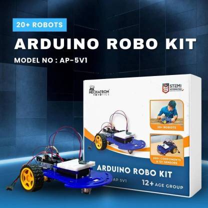 Mechatron Robotics 25+ DIY Arduino Robotic Kit (AP5V1) for Age 10+ with FREE Course worth ?6000 Educational Electronic Hobby Kit