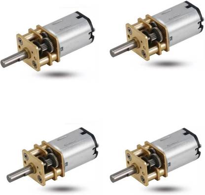 Spire Pack of 4 N20 3.7V DC Motor 3.7V 6V Micro Gear Reduction with 30:1 Metal Gearbox Motor Control Electronic Hobby Kit