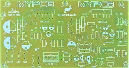 EPRAKRATI TDA7265 Home Theater Amplifier Single Supply 12v to 36v DC - PCB only Electronic Components Electronic Hobby Kit