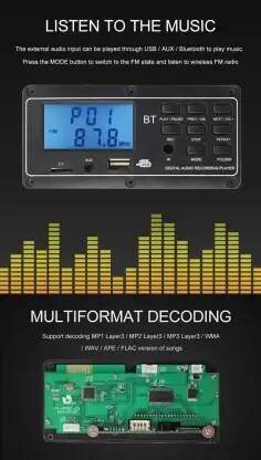 SG Flash LCD Display Fm MP3 Kit Decoder Board Bluetooth Usb Mp3 Player Module Electronic Components Electronic Hobby Kit