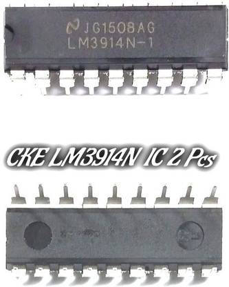 CKE LM3914N -1 IC LED Driver LED Lighting Drivers Dot/Bar Display DIP-18 (PACK OF 2) Electronic Components Electronic Hobby Kit