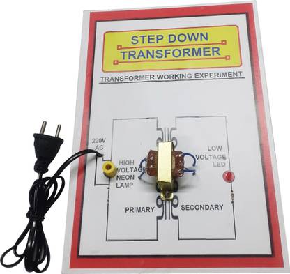 MELODY's Step Down (Iron Core) Transformer Working Experiment Physics Project. Educational Electronic Hobby Kit