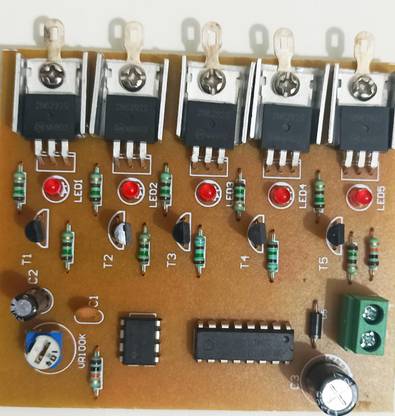 DPB 5 Channel LED CHASER CIRCUIT BOARD 12 Volt DC INPUT 12 Volt DC OUTPUT Micro Controller Board Electronic Hobby Kit