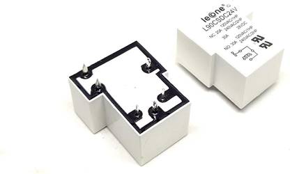 INVENTO 2pcs 24V DC Relay 6 Pin 24V 30A T Shaped PCB Mount Relay SPDT Relay Automotive Electronic Hobby Kit