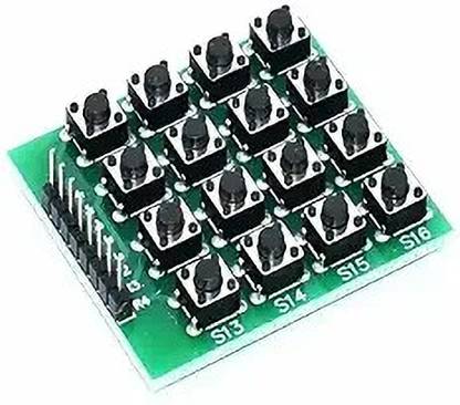 EmbeTronicX 4x4 Matrix 16-Keypad Keyboard Module – 16 Button for Arduino & DIY Electronic Components Electronic Hobby Kit