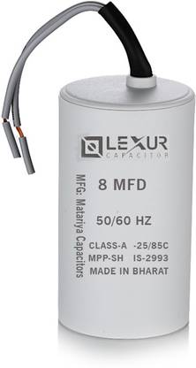 Lexur Capacitor 8 MFD Multipurpose AC Capacitor Motor Control Electronic Hobby Kit