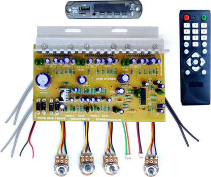 TECH AND TRADE 4440 TRIPLE IC BASED DIY BLUETOOTH MODULE HOME THEATER AUDIO AMPLIFIER CIRCUIT BOARD Sound Recorder and Sound Circuit Electronic Hobby Kit