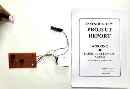 ONTEX ELECTRONICS Laser Light Fencing Security Alarm Handmade Minor Project(Report Included) Educational Electronic Hobby Kit