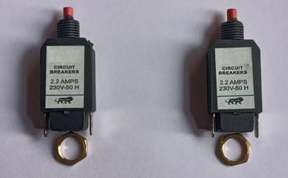 DEEFINE Circuit Breaker Over Load Protector with Push to Reset Switch Single Pole AD6 Power Supply Electronic Hobby Kit