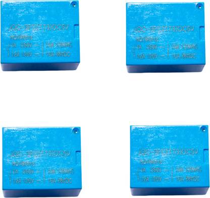 Ovicart 12v Relay JQC - 3FC (T73) DC5v 5 Pin Solder Type Pack of 4 Electronic Components Electronic Hobby Kit