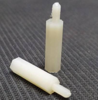 iBAT SOLUTIONS M3 20mm Height Bolt PCB Spacer Stackable Nylon Studs (Pack of 10) Electronic Components Electronic Hobby Kit
