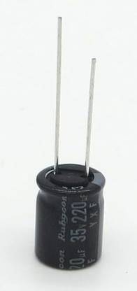 MIFRA ELECTRONICS 220uf 35v Electrolytic capacitor (10 Pcs) Electronic Components Electronic Hobby Kit