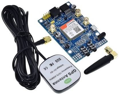 Flyrobo SIM808 GSM/GPRS/GPS Module with GSM and GPS Antenna Electronic Components Electronic Hobby Kit
