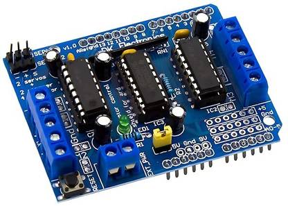 R&D L293D Motor Driver Shield 4-Channel DC Motor Controller Pack of 2 Electronic Components Electronic Hobby Kit