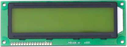 Electronic Spices 16 x 2 Jumbo Yellow/Green color LCD display module (JHD162G M7) Electronic Components Electronic Hobby Kit