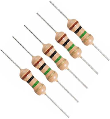 INSIGNIA LABS 1M Ohm Resistor (25Pcs) - 1Mega Ohm 1/4w (0.25 Watt) ±5% Tolerance Electronic Components Electronic Hobby Kit